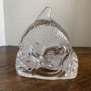 PartyLite Silver Glass Art Sculpture